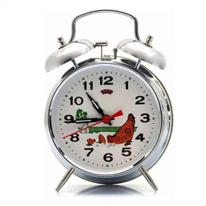MDB Nostaljik Kurmalı Horozlu Çalar Saat Büyük Boy