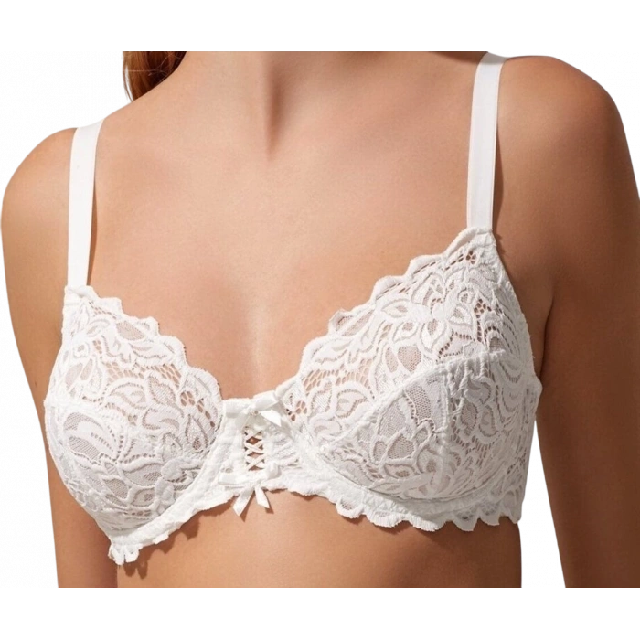 MDB Nurteks 1050 Kadın Balenli Dantelli Toparlayıcı Sütyen