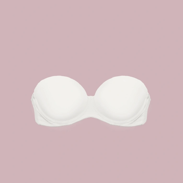 MDB Nurteks 1590 Çift Dolgulu İki Beden Büyüten Straplez Sütyen