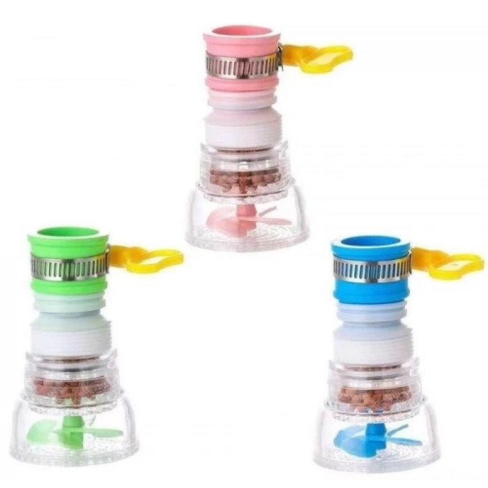 Oynar Başlıklı  Pervaneli Taşlı Mutfak Musluk Başlığı