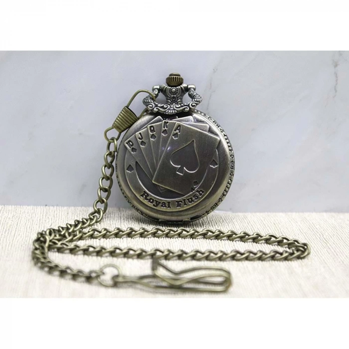 Oyun Kartı Köstekli Saat