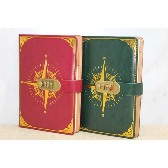 Özel Tasarım Şifreli Deri Defter