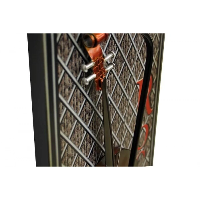 Pano Keman Dikey Vintage Müzik Temalı Dekoratif Ev Ofis Hediyelik