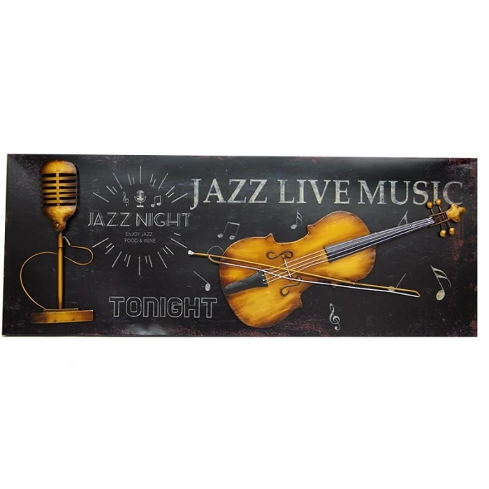 Pano Keman Yatay Vintage Dekoratif Hediyelik