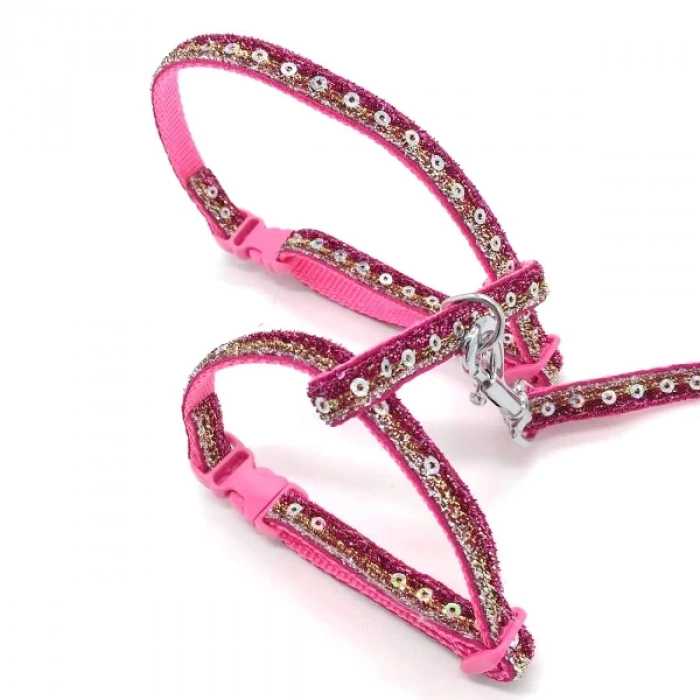 MDB Parlak Kedi Gezdirme Göğüs Tasması