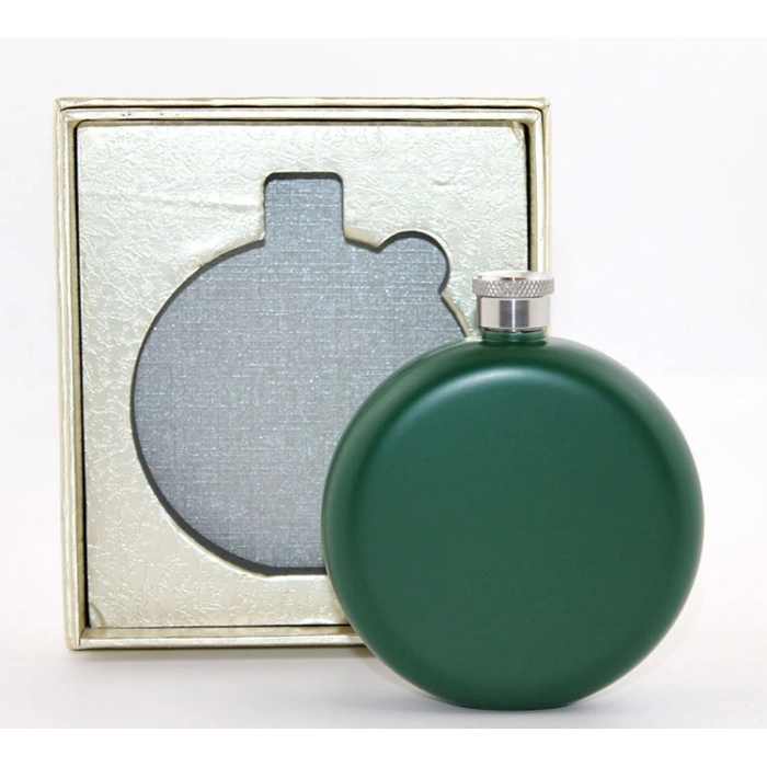 MDB Paslanmaz Çelik Yuvarlak Matara 5 Oz Yeşil Renk