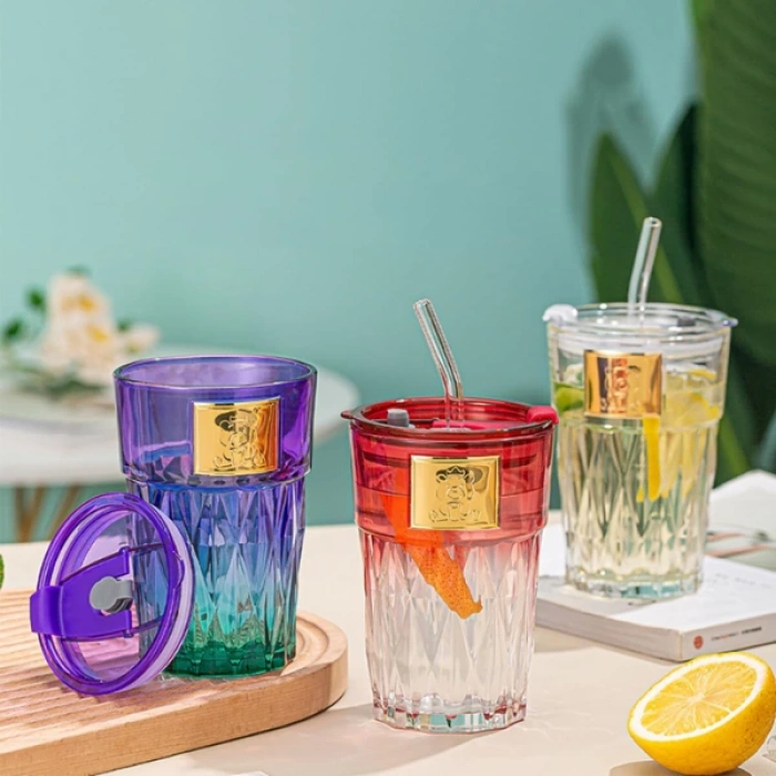 MDB Pipetli Cam Bardak