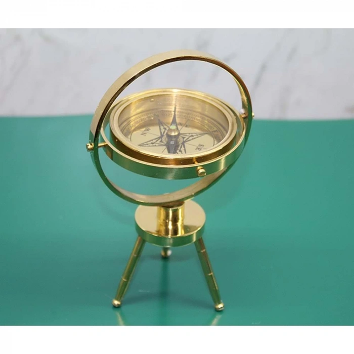 Pirinç Masa Üstü Pusula