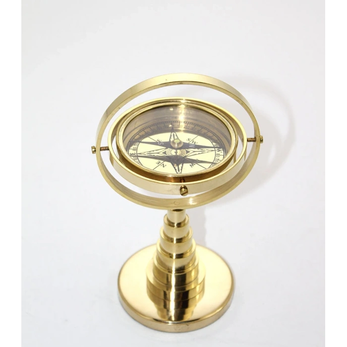 MDB Pirinç Masa Üstü Pusula Model 1