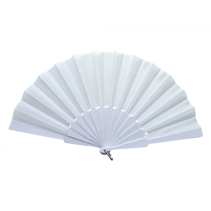 Plastik Kumaş Yelpaze 12li BEYAZ