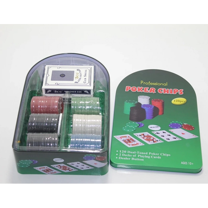 MDB Poker Oyunu 100 Chip Ve 2 Adet İskambil Kağıt Setine Sahip Poker Oyunu No 2