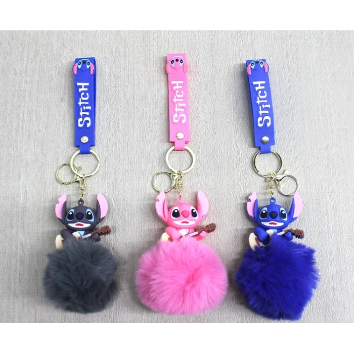 MDB Ponponlu Stitch Anahtarlık