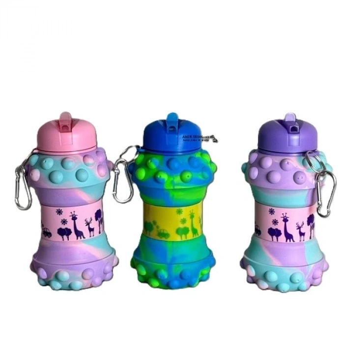 MDB Pop-It Detaylı Akordiyon Su Şişesi