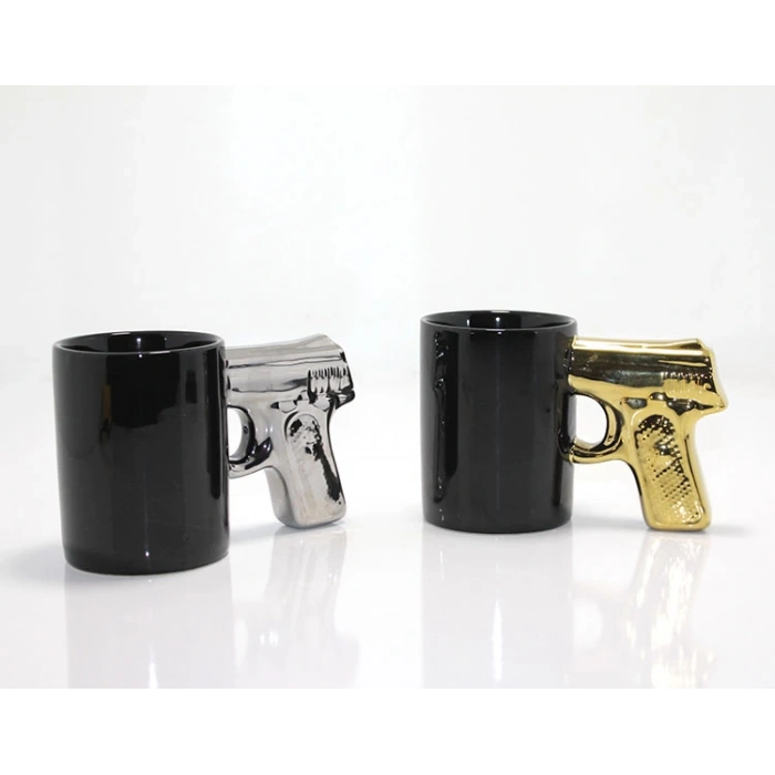 MDB Porselen Silahlı Kupa Bardak Model 4