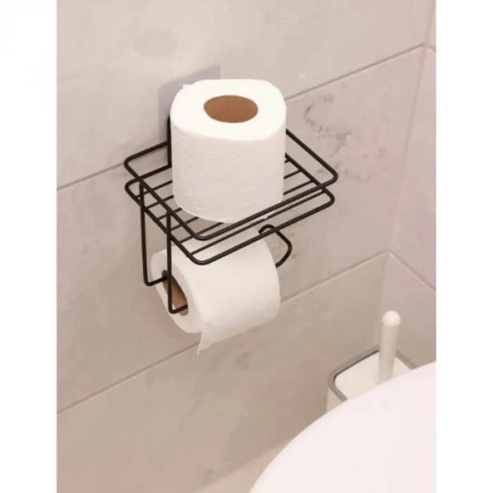 MDB Pratik Yapışkanlı Metal Tuvalet Kağıdı Tutucu