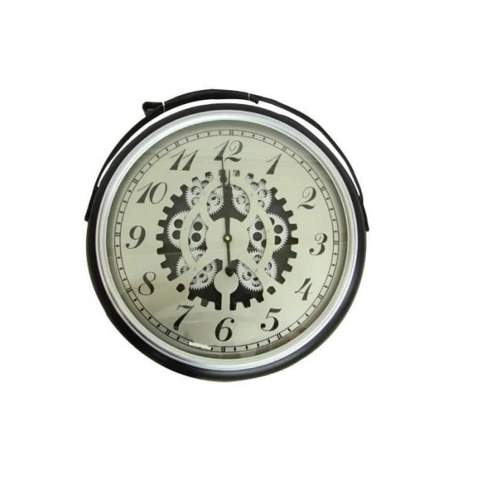 Saat Çarklı Askılı Duvar Saati Dekoratif Ev Ofis Hediyelik