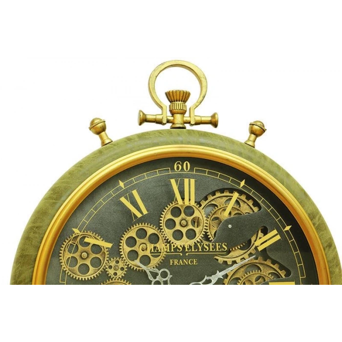 Saat Çarklı Köstek Modeli Duvar Saati Dekoratif Ev Ofis Hediyelik