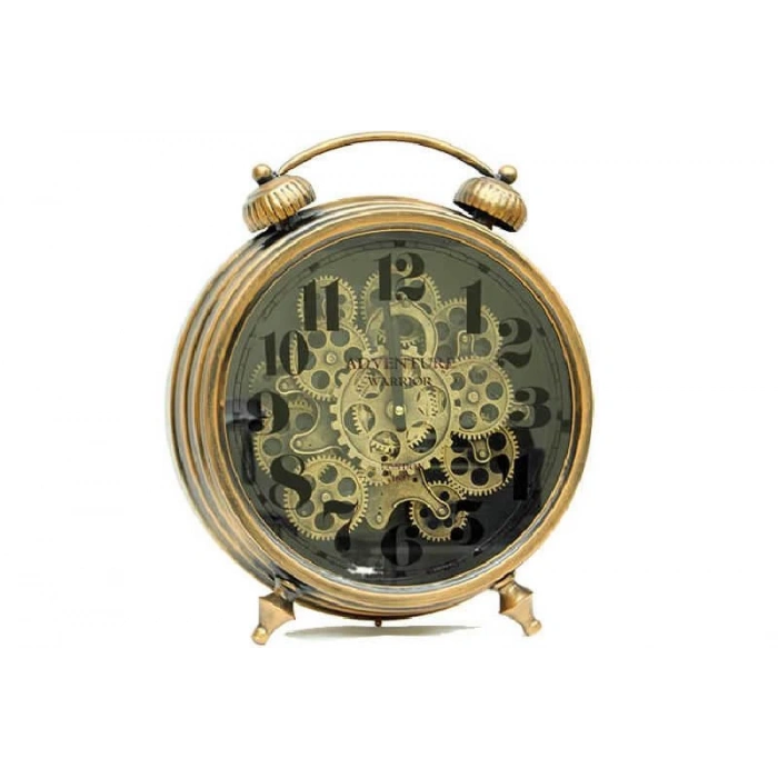 Saat Çarklı Masa Saati Dekoratif Ev Ofis Hediyelik