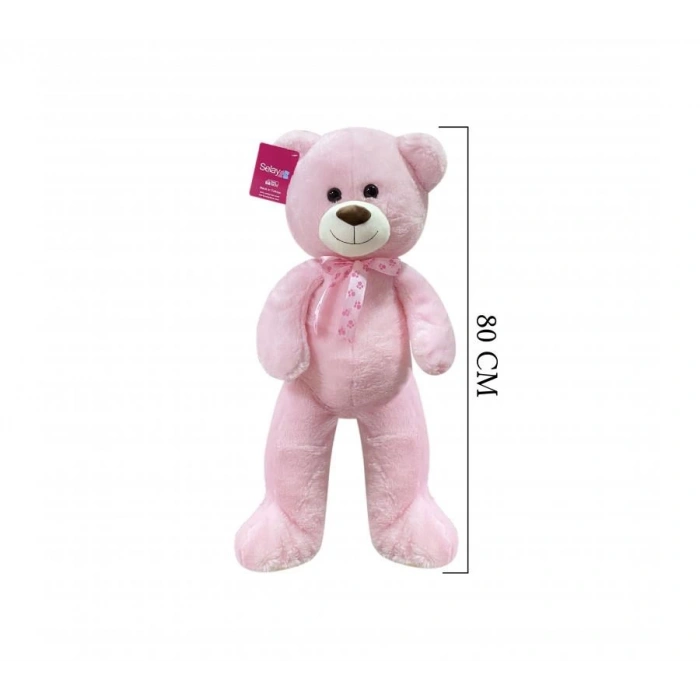 Salaş Ayı 100 Cm Pembe Pelüş Ayı Sevgiliye Hediye