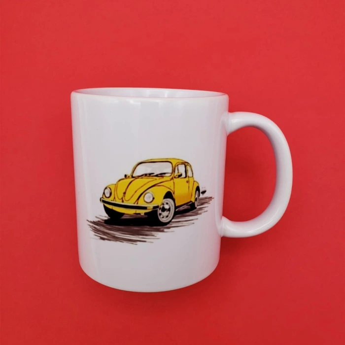 MDB Sarı Vosvos Tasarım Kupa Bardak