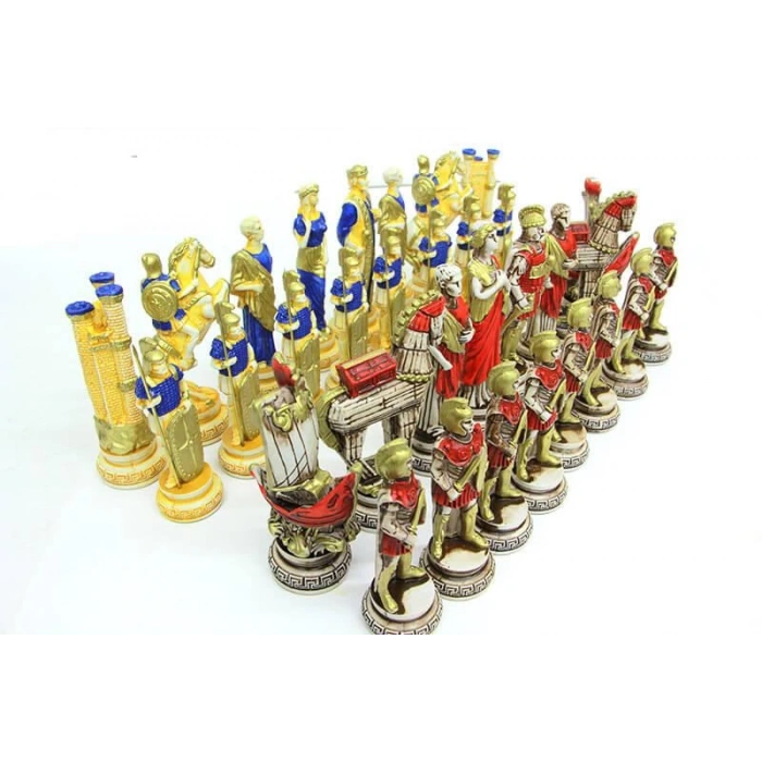 Satranç Taşı Polyester Büyükboy Truva Dekoratif Hediyelik