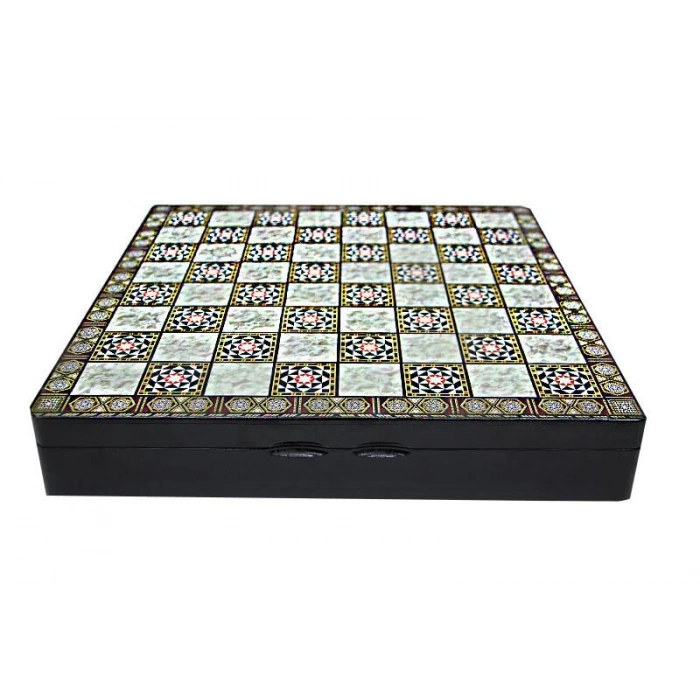 Satranç Taşı Zamak Kutulu Satranç Takımı Seti Hediyelik