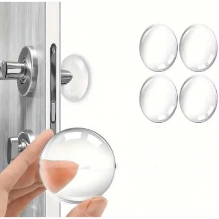 MDB Şeffaf Silikon Mobilya ve Kapı Durdurucu Darbe Pedi 4lü Set