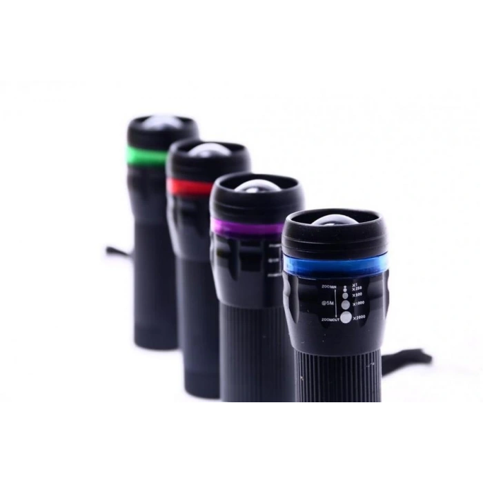 Şeritli Zoomlu Fener Dağcı Kamp Outdoor Fener Lamba