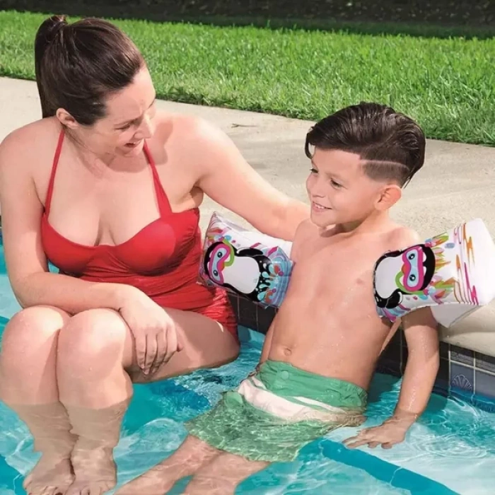 MDB Sevimli Hayvan Desenli Büyük Çocuk Deniz Kolluğu (6-12 Yaş)