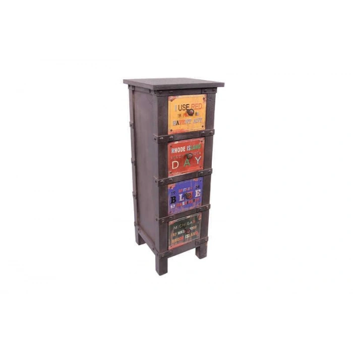 Şifonyer 4 Çekmeceli Retro Dekoratif Hediyelik