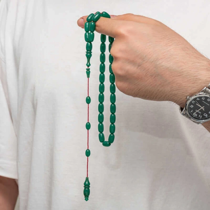 Sıkma Kehribar Tesbih