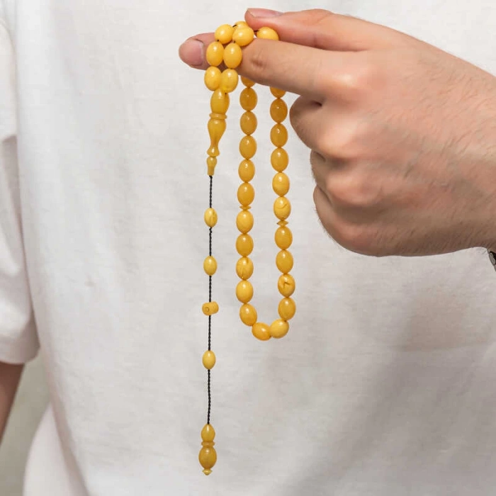 Sıkma Kehribar Tesbih