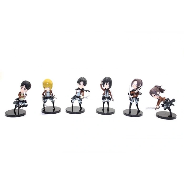 Silikon Anime Figür 6’lı Set Dekoratif Hediyelik