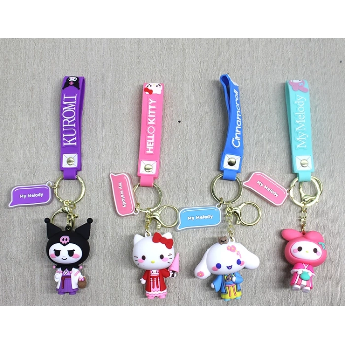 MDB Silikon Kuromi, Hello Kitty, My Melody Anahtarlık