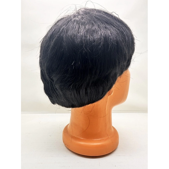 MDB Siyah Renk Kısa Kesim İçi Astarlı Erkek Peruğu