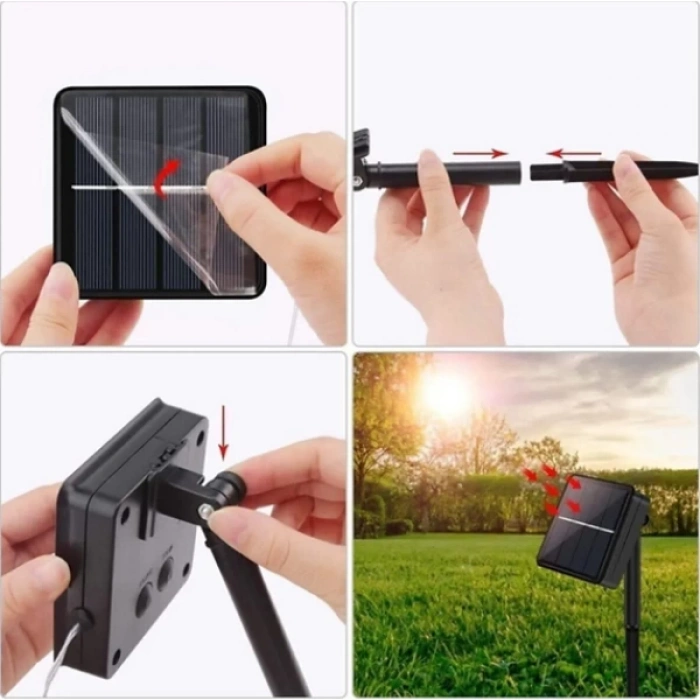 MDB Solar 100 Ledli 12 Metre Bahçe Aydınlatma