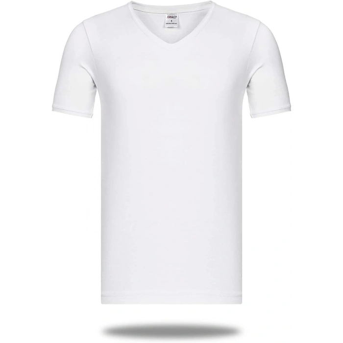 MDB Star 206 Modal Yarım Kol V-Yaka T-Shirt Atlet