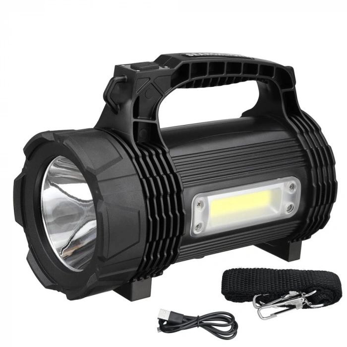 Su Geçirmez Yüksek Güçlü Led 30W Şarj Edilebilir Powerbank Özellikli El Feneri