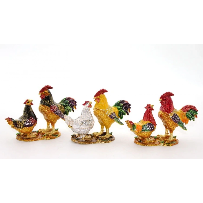 MDB Swarovski Taşlı 2li Tavuk Model 1