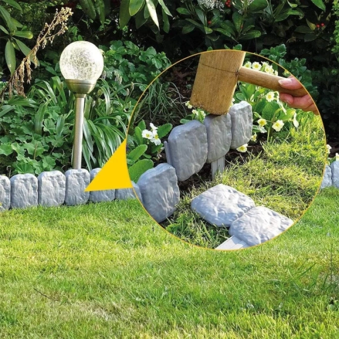 MDB Taş Görünümlü Bahçe Çiti