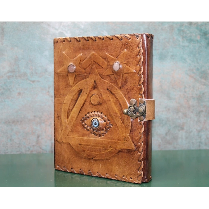 MDB Taşlı Deri Defter Model 1