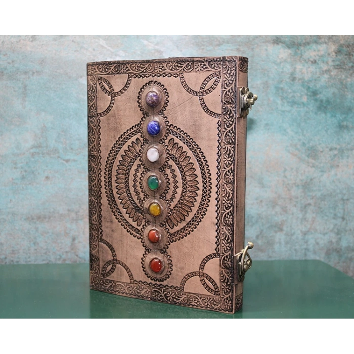 MDB Taşlı Deri Defter Model 13