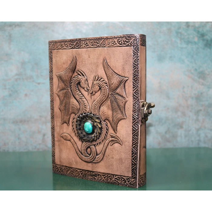 MDB Taşlı Deri Defter Model 8