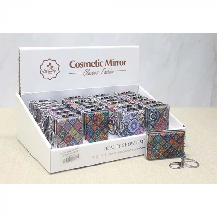 Taşlı El Aynası Anahtarlık