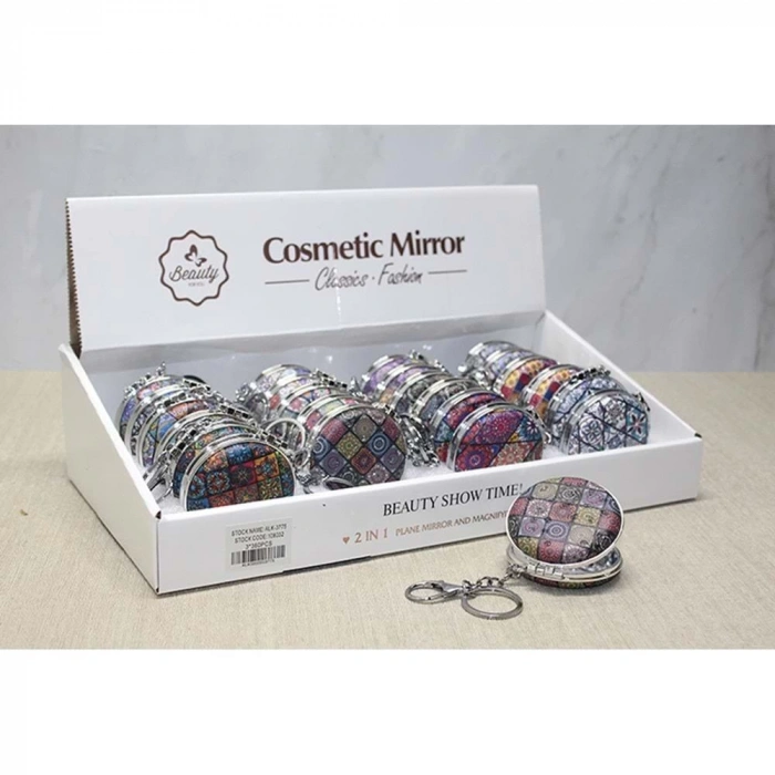 Taşlı El Aynası Anahtarlık