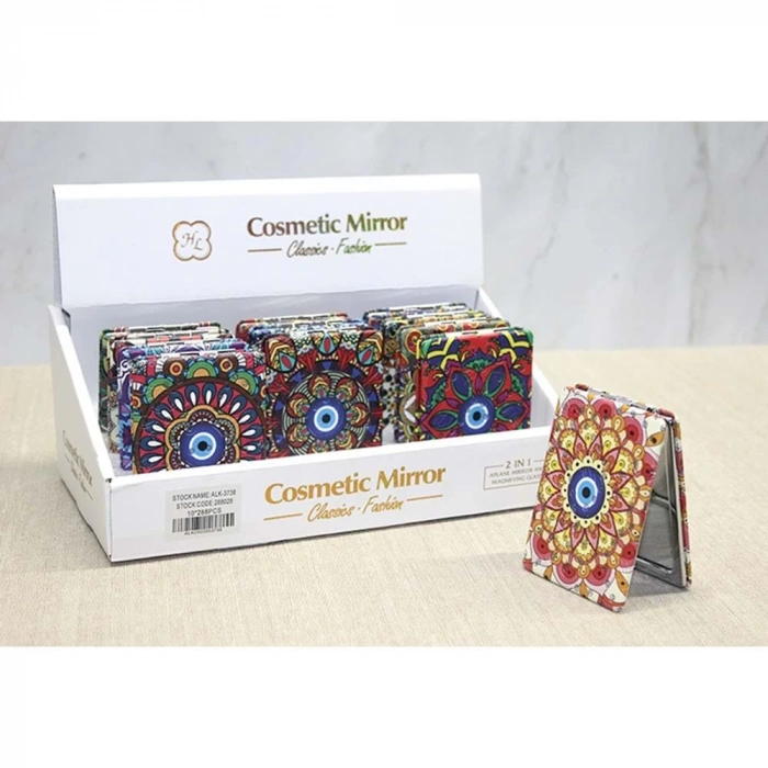 Taşlı El Aynası Dikdörtgen İnce