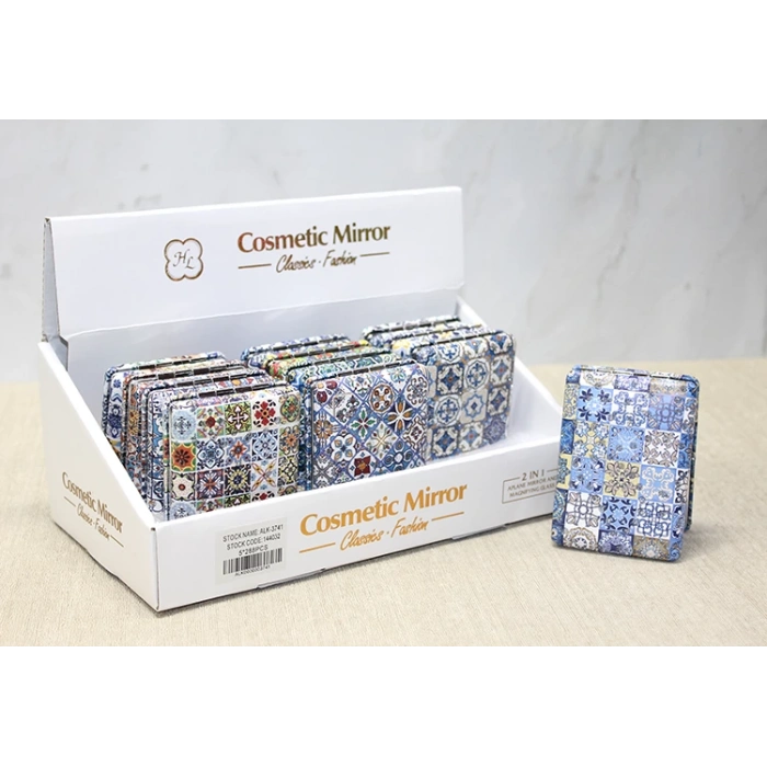 MDB Taşlı El Aynası Dikdörtgen Kalın Model 3