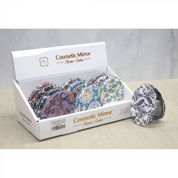 Taşlı El Aynası Oval İnce