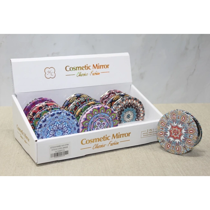 MDB Taşlı El Aynası Yuvarlak İnce Model 3