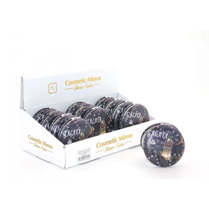 MDB Taşlı İstanbul Tasarımı El Aynası Kalın Model 6